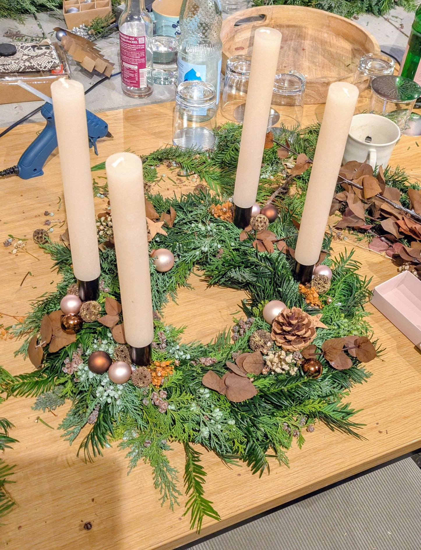 Adventskranz binden