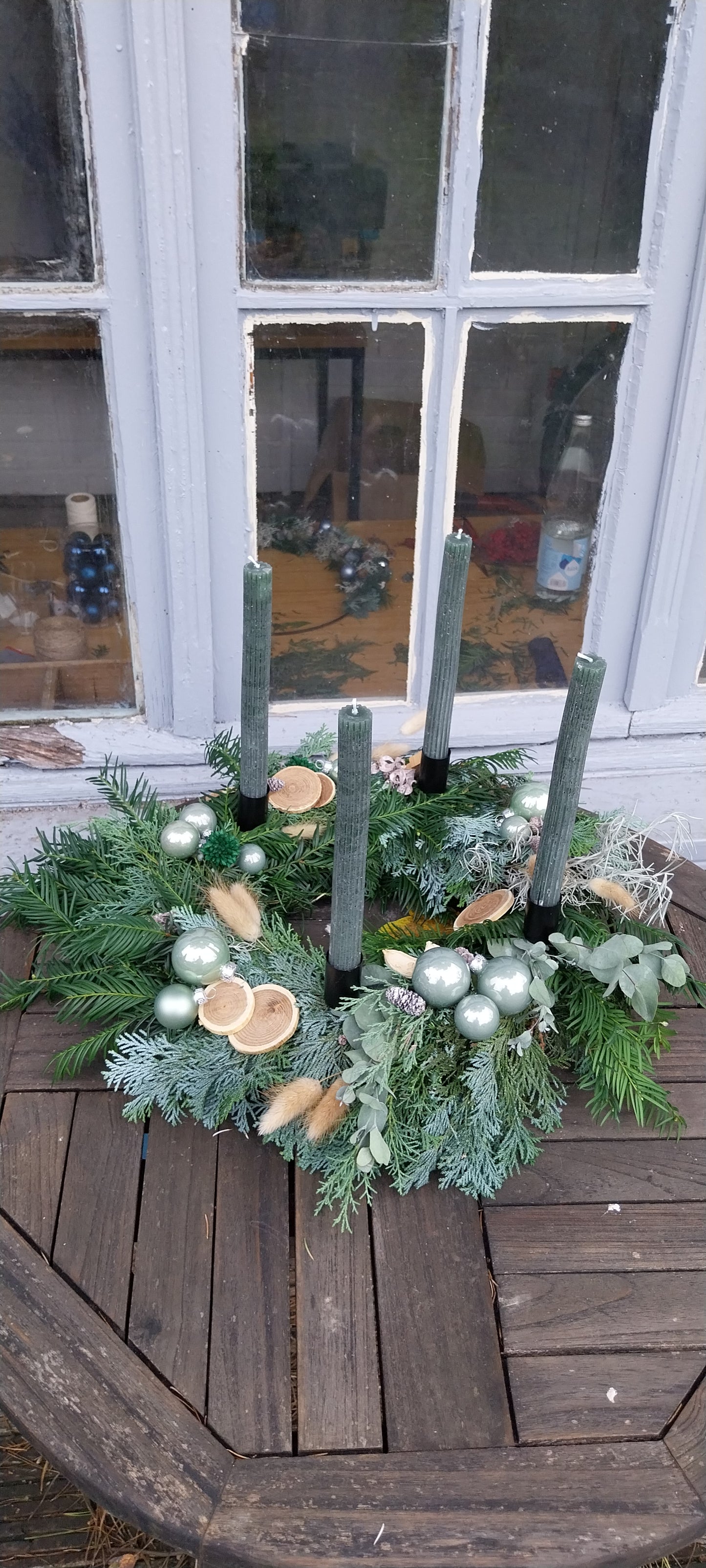 Adventskranz binden
