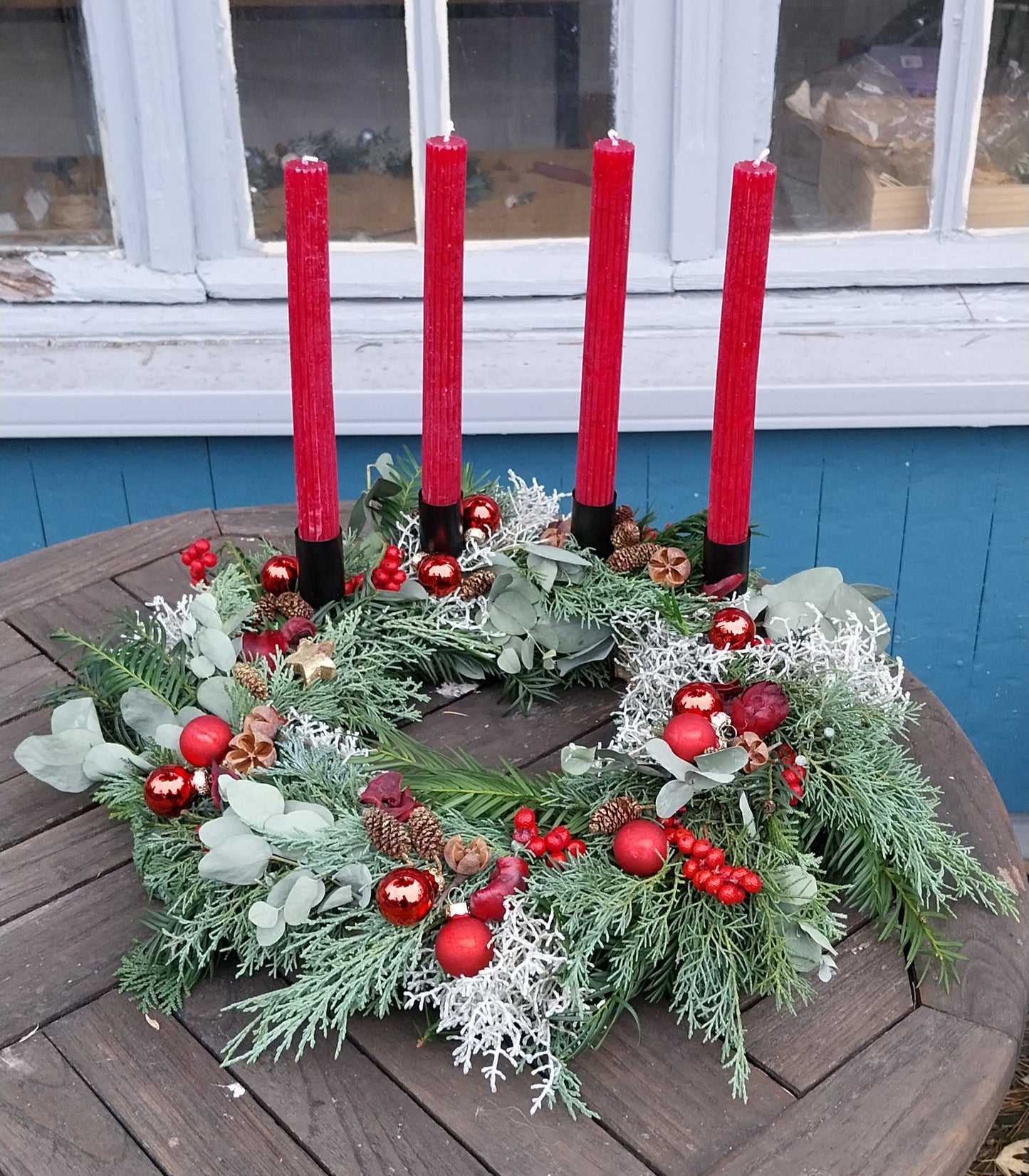 Adventskranz binden