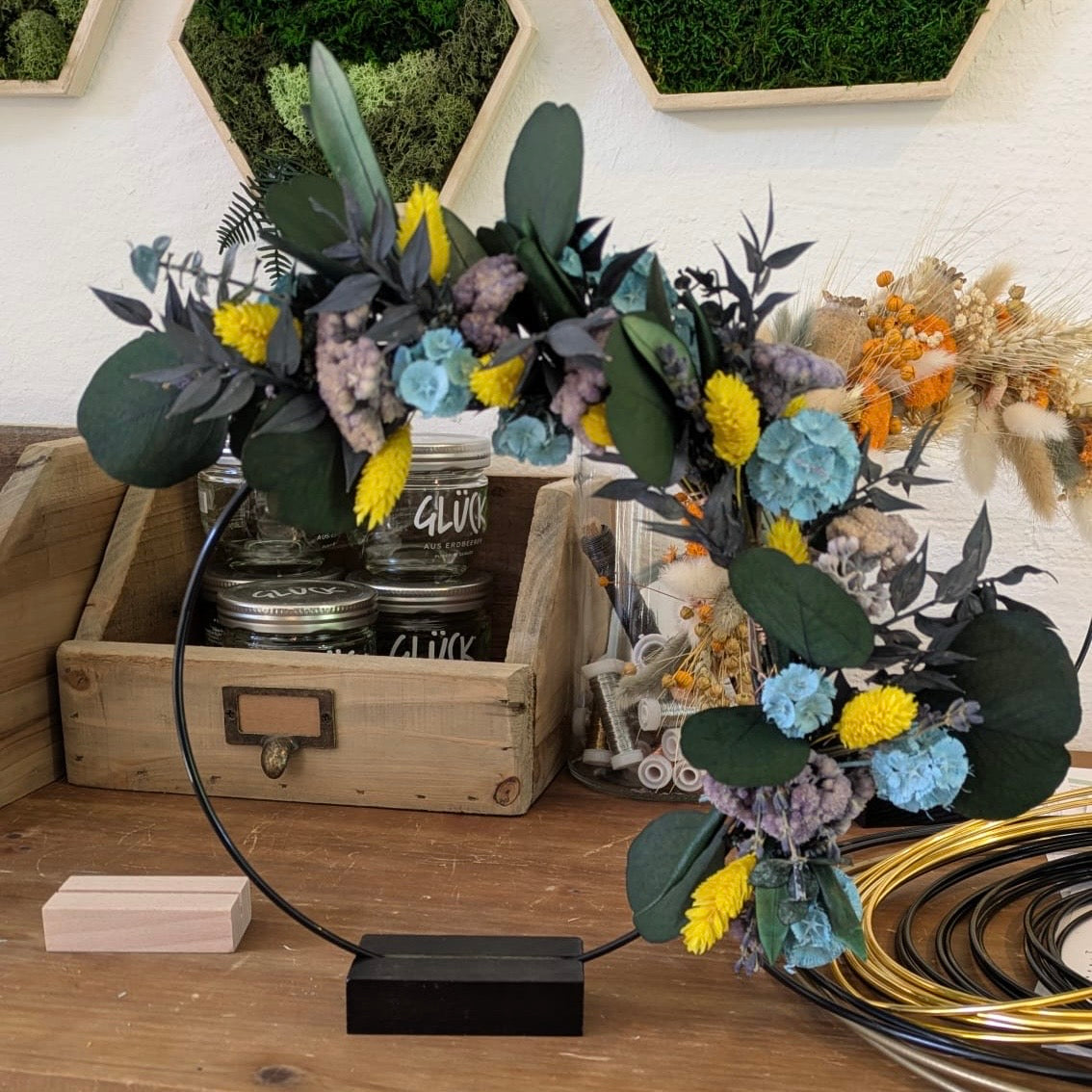 Trockenblumen Ring