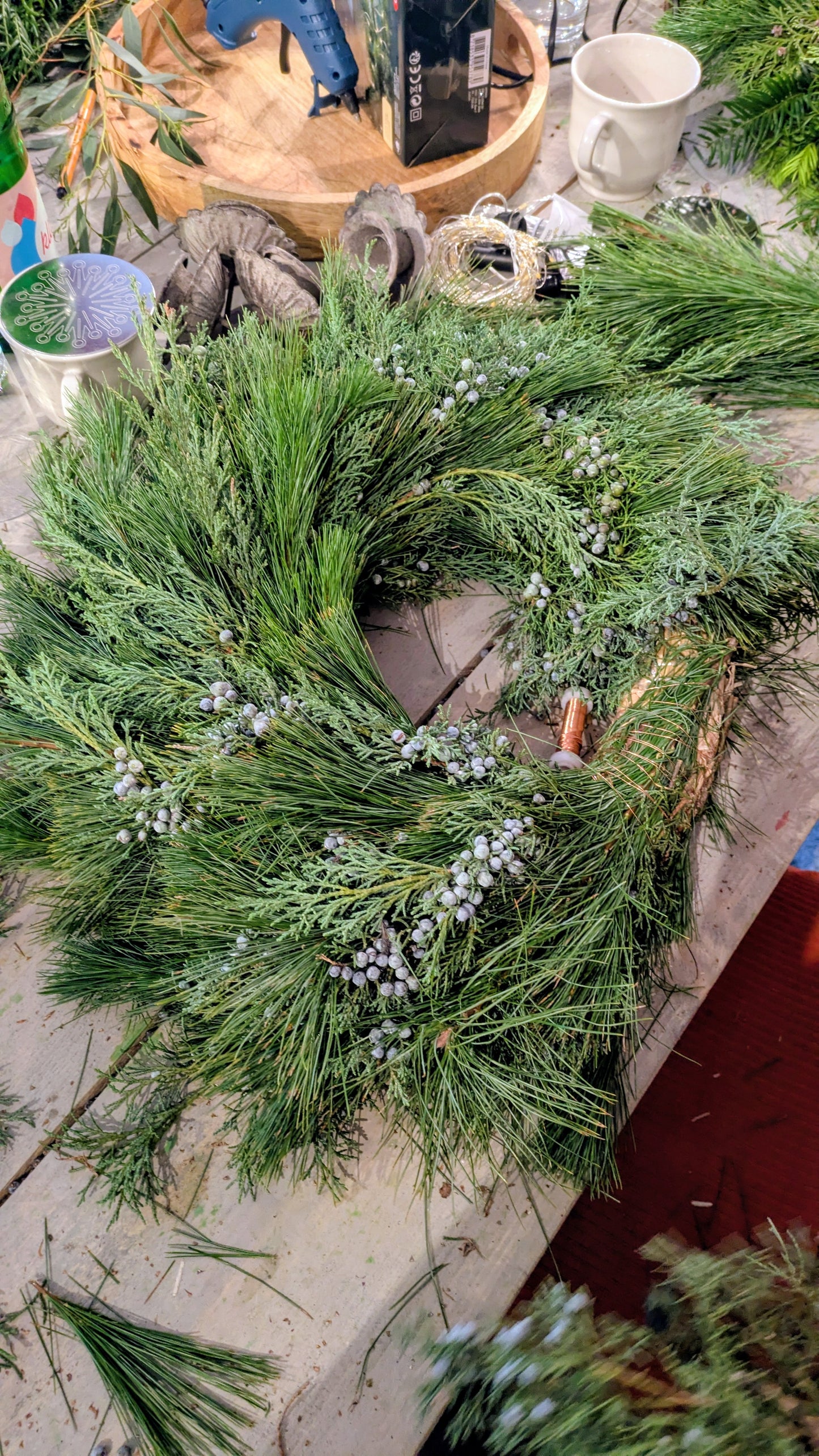 Adventskranz binden