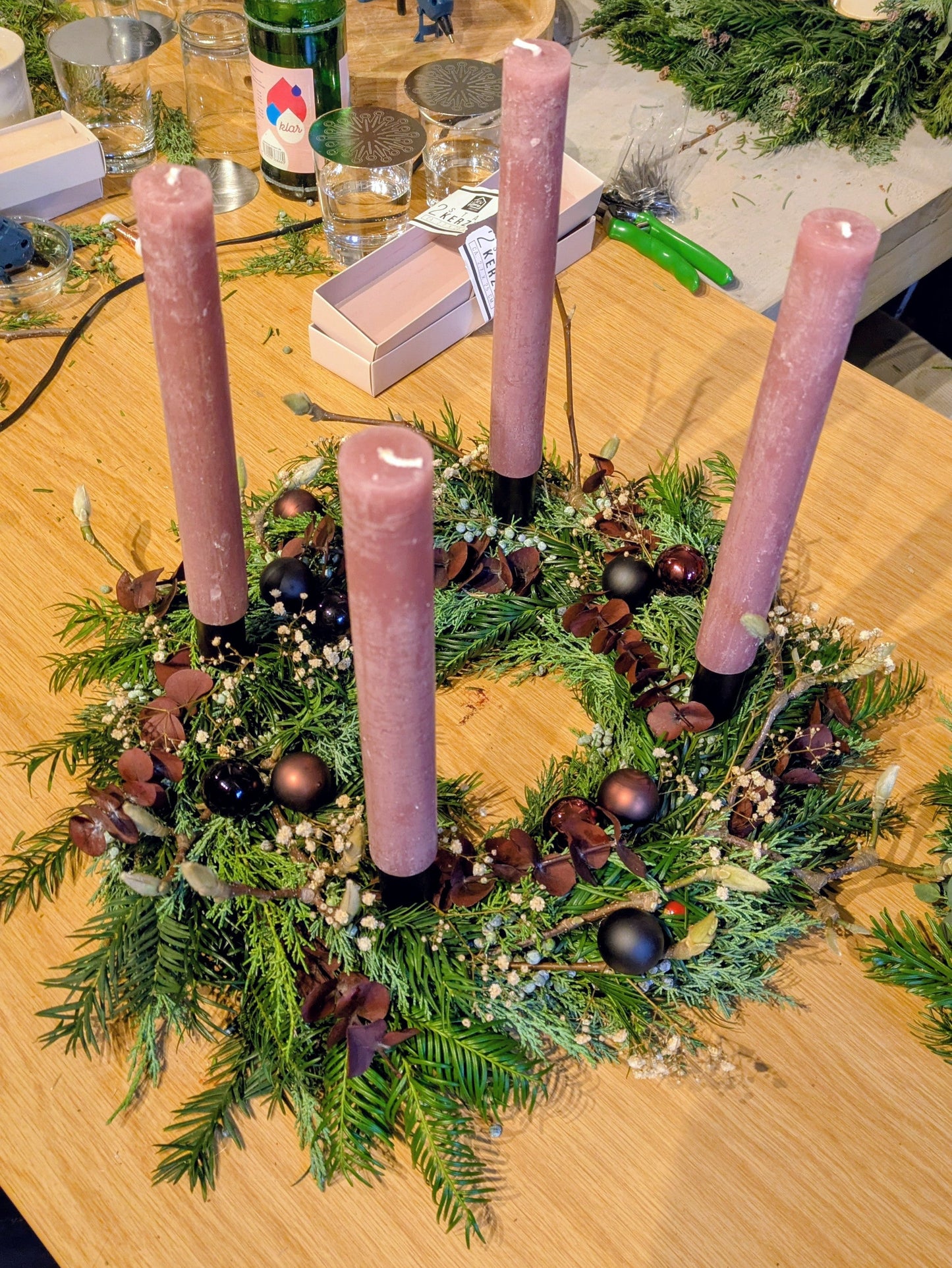 Adventskranz binden
