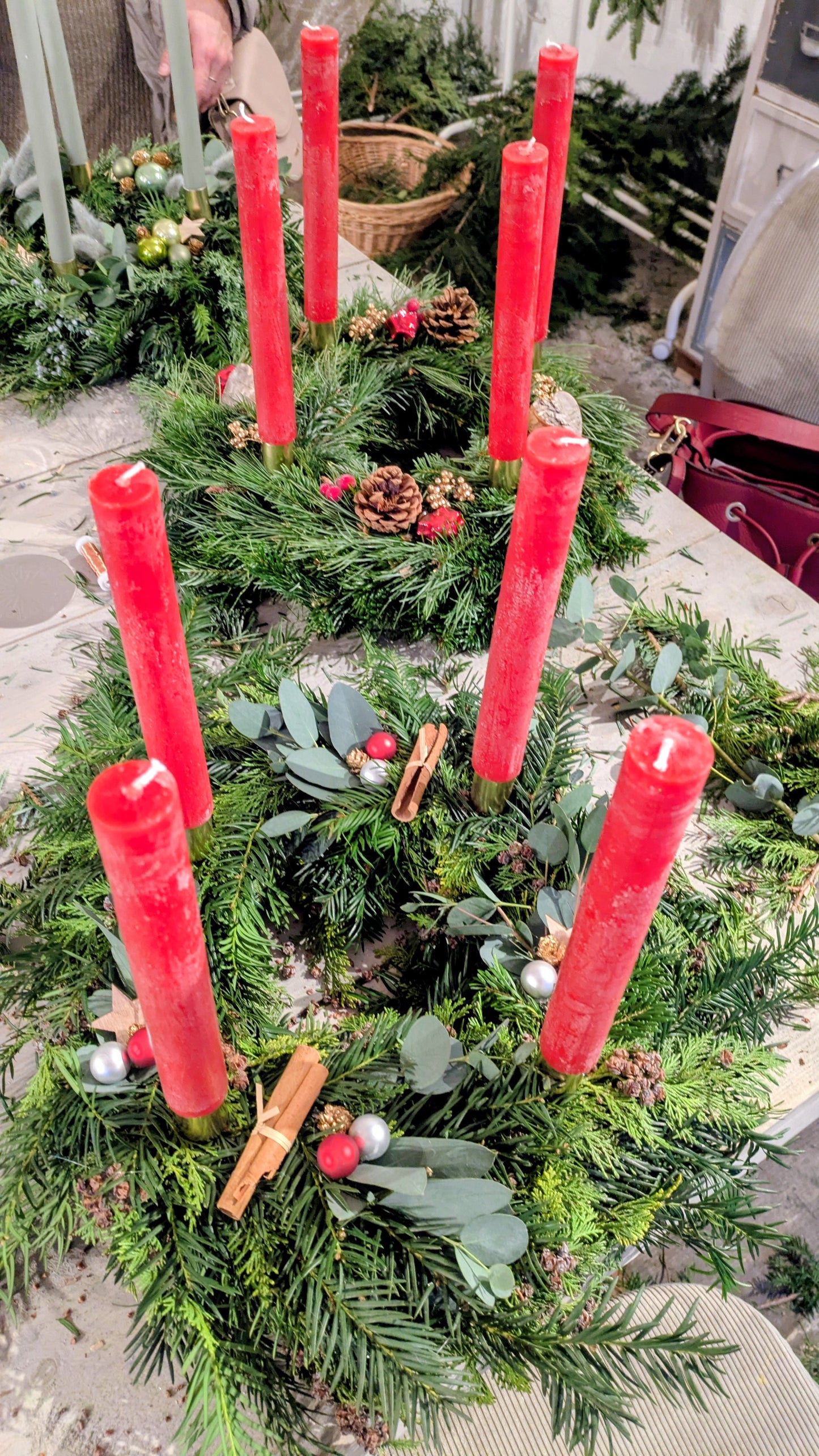 Adventskranz binden