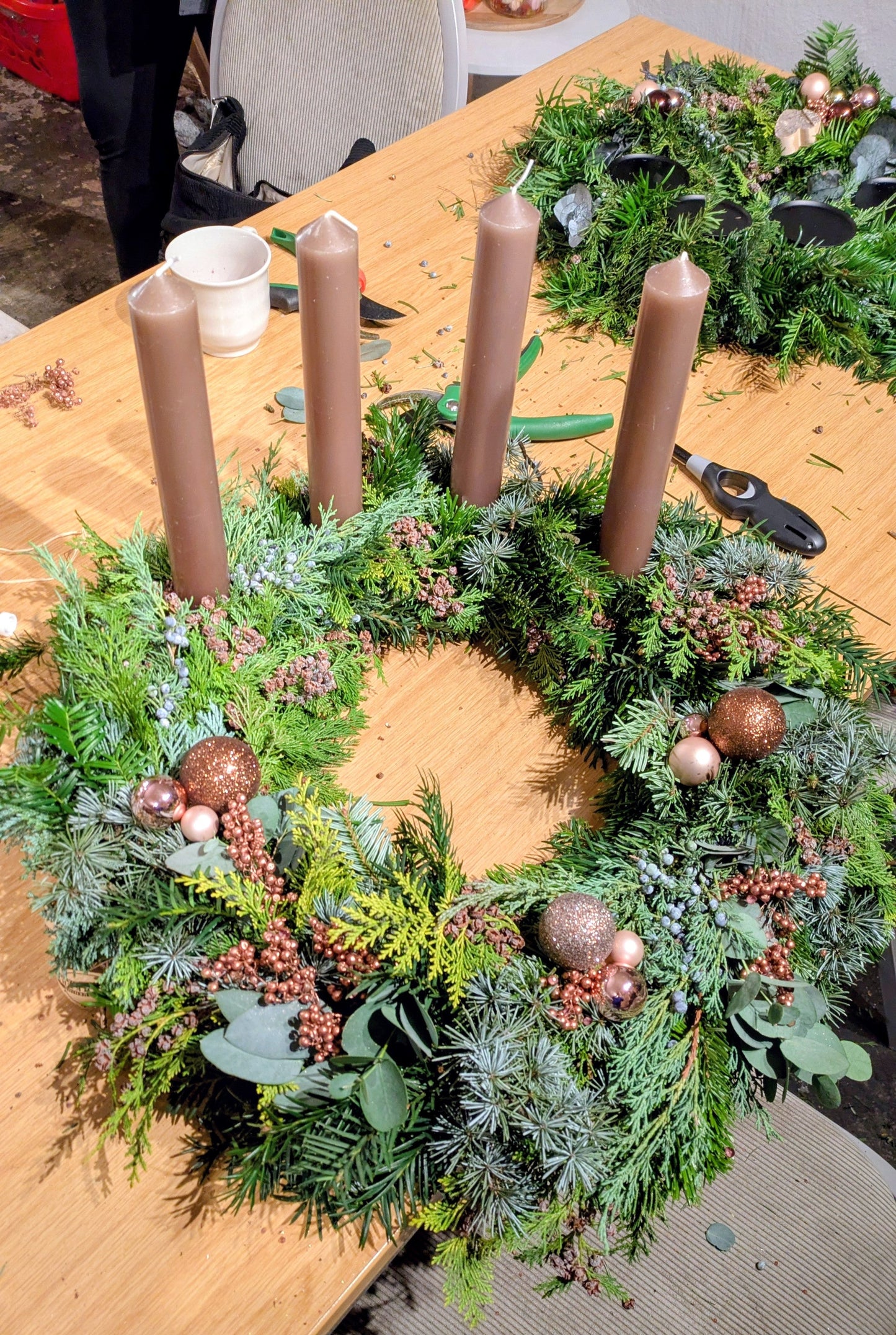 Adventskranz binden