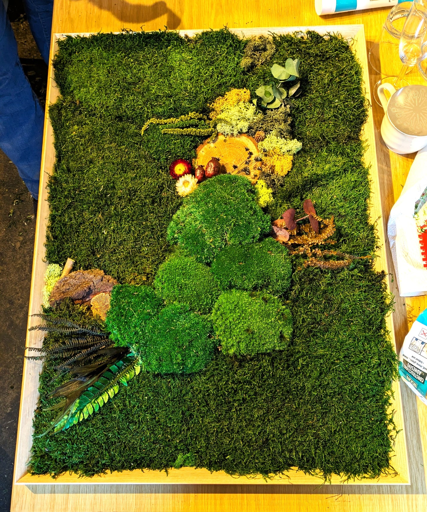 Moosbild Workshop groß 50x70 cm